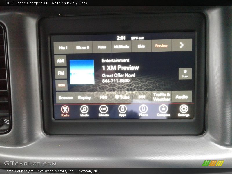 White Knuckle / Black 2019 Dodge Charger SXT