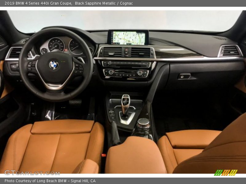 Black Sapphire Metallic / Cognac 2019 BMW 4 Series 440i Gran Coupe