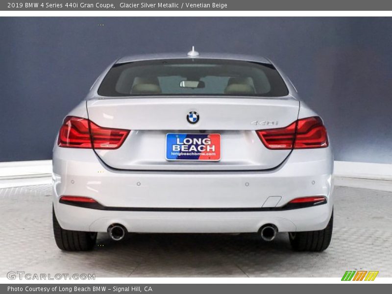 Glacier Silver Metallic / Venetian Beige 2019 BMW 4 Series 440i Gran Coupe