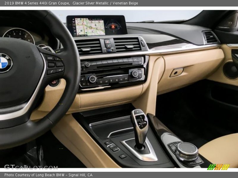 Glacier Silver Metallic / Venetian Beige 2019 BMW 4 Series 440i Gran Coupe