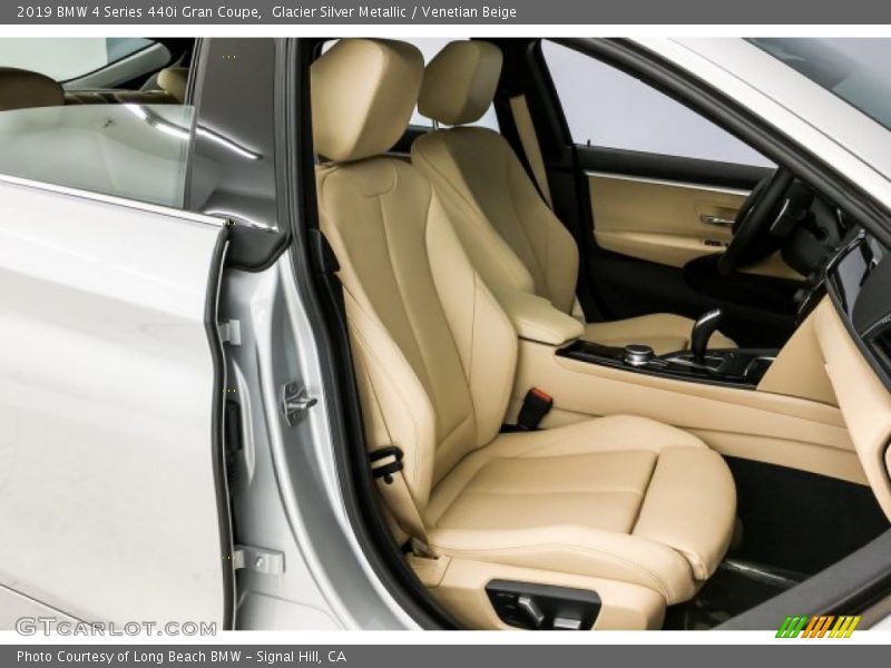 Glacier Silver Metallic / Venetian Beige 2019 BMW 4 Series 440i Gran Coupe