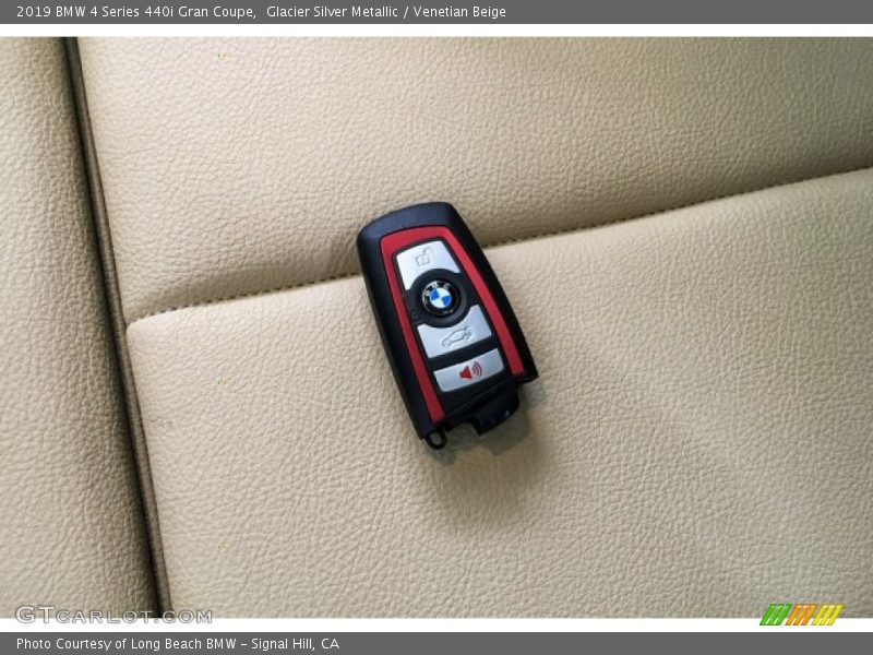 Glacier Silver Metallic / Venetian Beige 2019 BMW 4 Series 440i Gran Coupe
