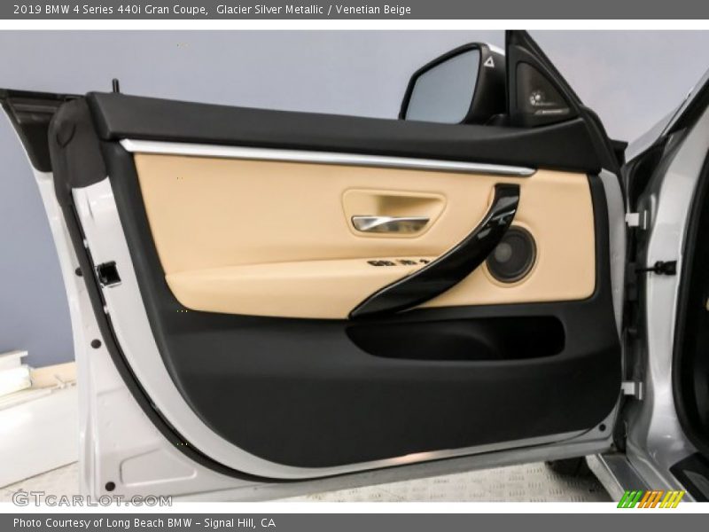 Glacier Silver Metallic / Venetian Beige 2019 BMW 4 Series 440i Gran Coupe