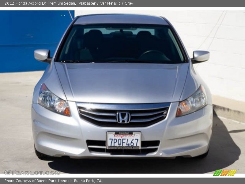 Alabaster Silver Metallic / Gray 2012 Honda Accord LX Premium Sedan