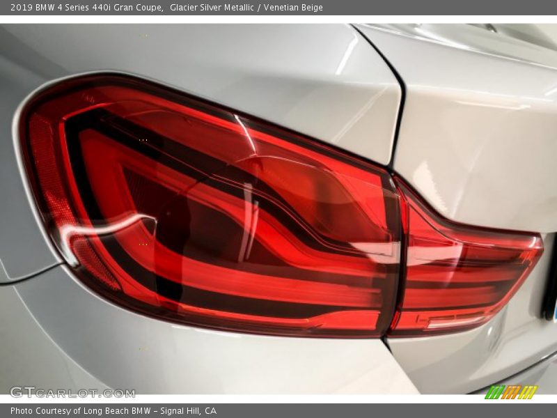 Glacier Silver Metallic / Venetian Beige 2019 BMW 4 Series 440i Gran Coupe
