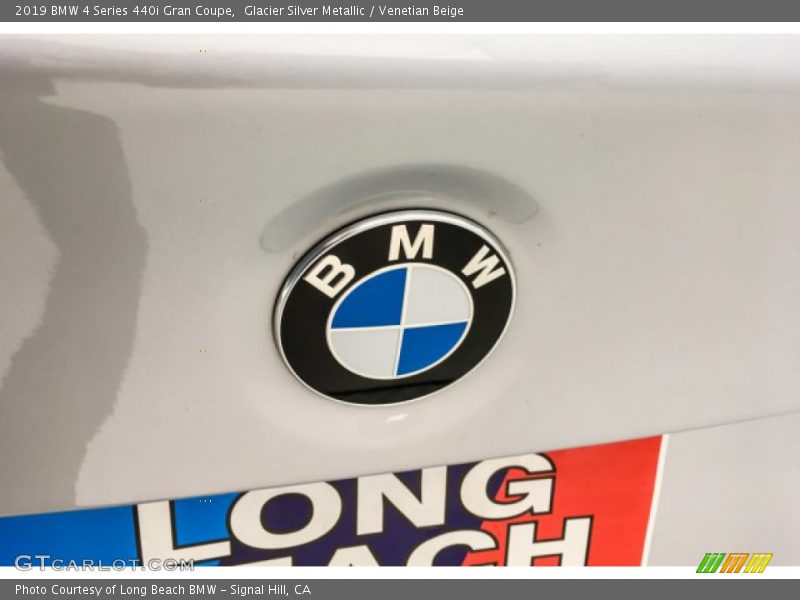 Glacier Silver Metallic / Venetian Beige 2019 BMW 4 Series 440i Gran Coupe