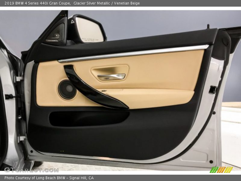 Glacier Silver Metallic / Venetian Beige 2019 BMW 4 Series 440i Gran Coupe