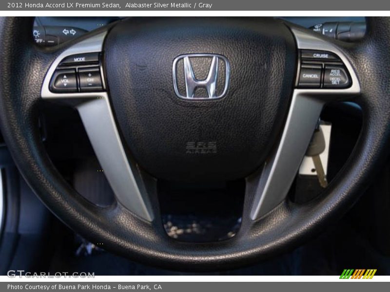 Alabaster Silver Metallic / Gray 2012 Honda Accord LX Premium Sedan