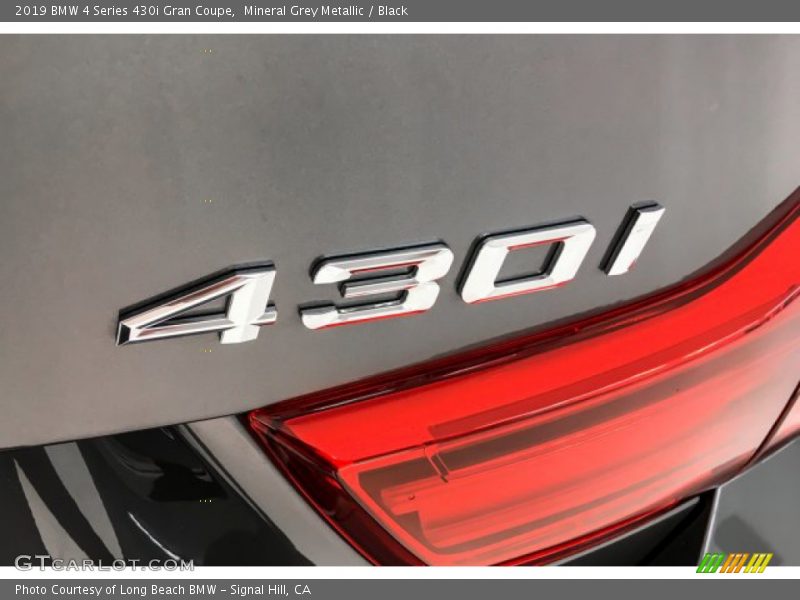 Mineral Grey Metallic / Black 2019 BMW 4 Series 430i Gran Coupe