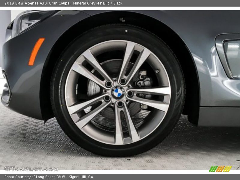 Mineral Grey Metallic / Black 2019 BMW 4 Series 430i Gran Coupe