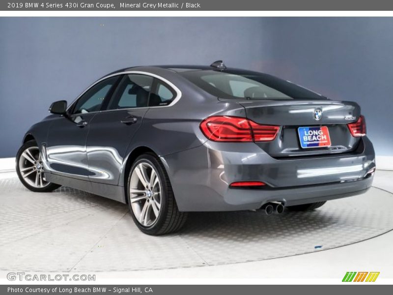 Mineral Grey Metallic / Black 2019 BMW 4 Series 430i Gran Coupe
