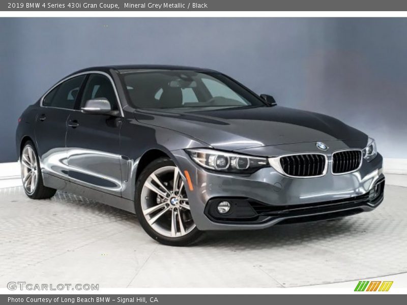 Mineral Grey Metallic / Black 2019 BMW 4 Series 430i Gran Coupe