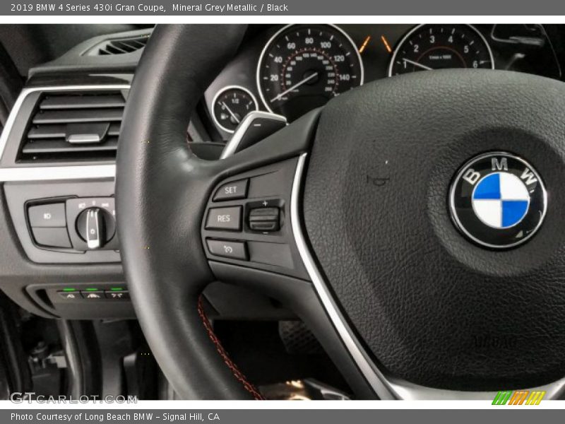 Mineral Grey Metallic / Black 2019 BMW 4 Series 430i Gran Coupe