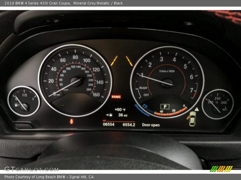Mineral Grey Metallic / Black 2019 BMW 4 Series 430i Gran Coupe
