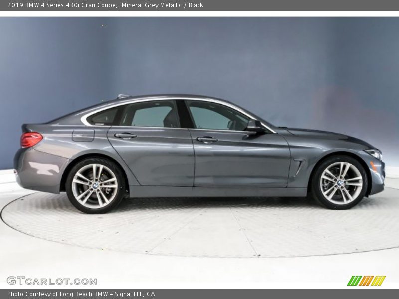 Mineral Grey Metallic / Black 2019 BMW 4 Series 430i Gran Coupe