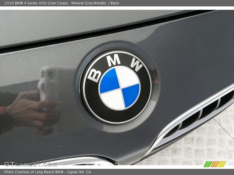 Mineral Grey Metallic / Black 2019 BMW 4 Series 430i Gran Coupe