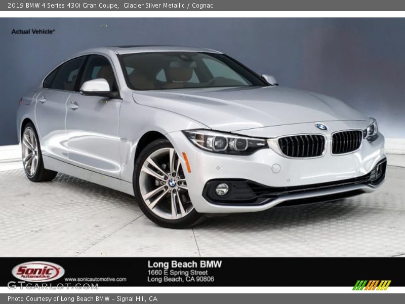Glacier Silver Metallic / Cognac 2019 BMW 4 Series 430i Gran Coupe