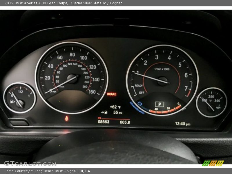 Glacier Silver Metallic / Cognac 2019 BMW 4 Series 430i Gran Coupe