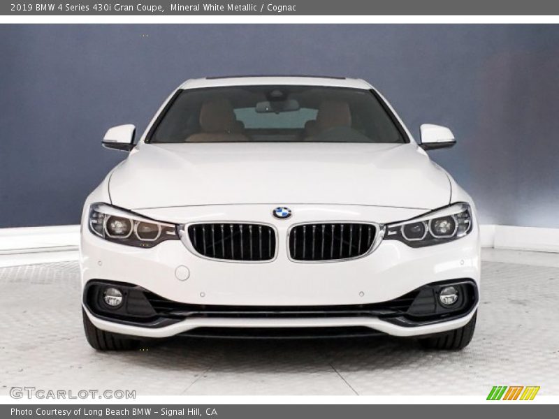 Mineral White Metallic / Cognac 2019 BMW 4 Series 430i Gran Coupe