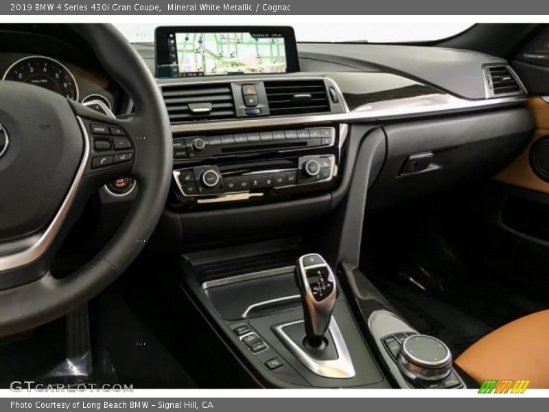 Mineral White Metallic / Cognac 2019 BMW 4 Series 430i Gran Coupe