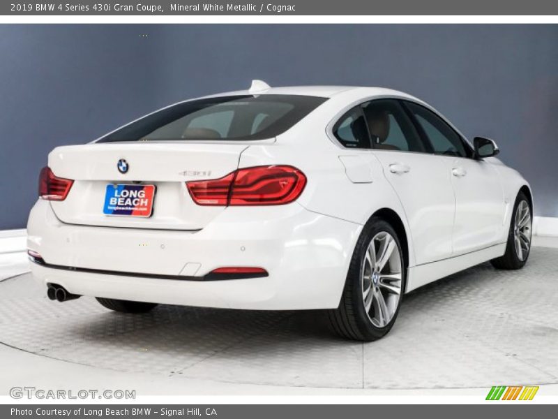 Mineral White Metallic / Cognac 2019 BMW 4 Series 430i Gran Coupe