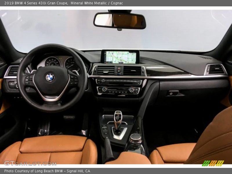 Mineral White Metallic / Cognac 2019 BMW 4 Series 430i Gran Coupe