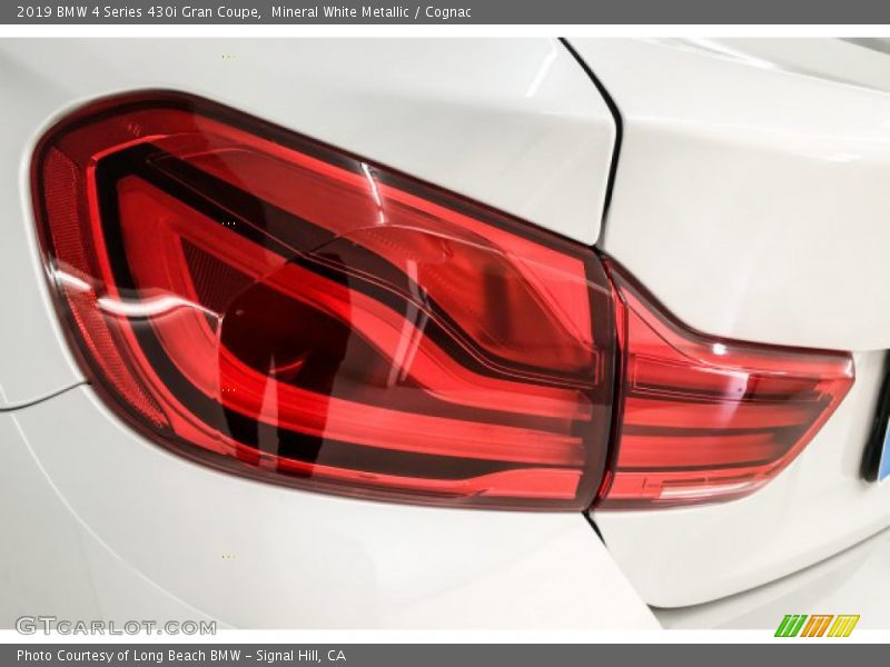 Mineral White Metallic / Cognac 2019 BMW 4 Series 430i Gran Coupe