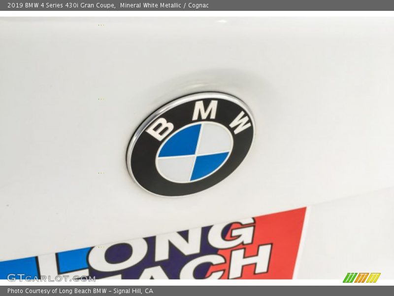 Mineral White Metallic / Cognac 2019 BMW 4 Series 430i Gran Coupe