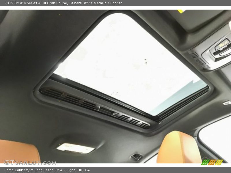 Mineral White Metallic / Cognac 2019 BMW 4 Series 430i Gran Coupe