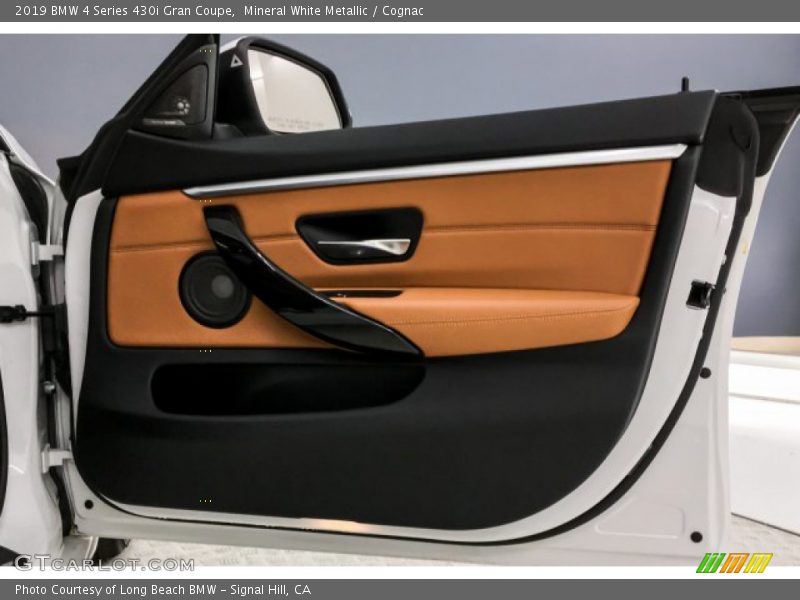 Mineral White Metallic / Cognac 2019 BMW 4 Series 430i Gran Coupe