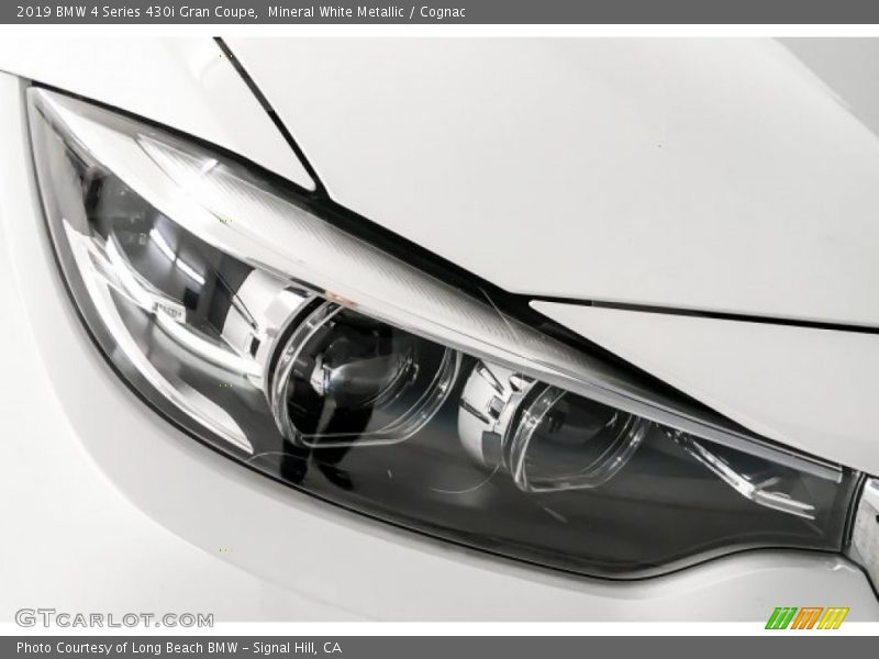 Mineral White Metallic / Cognac 2019 BMW 4 Series 430i Gran Coupe