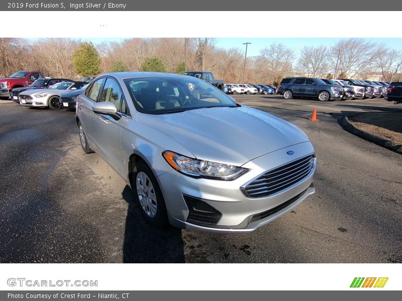 Ingot Silver / Ebony 2019 Ford Fusion S