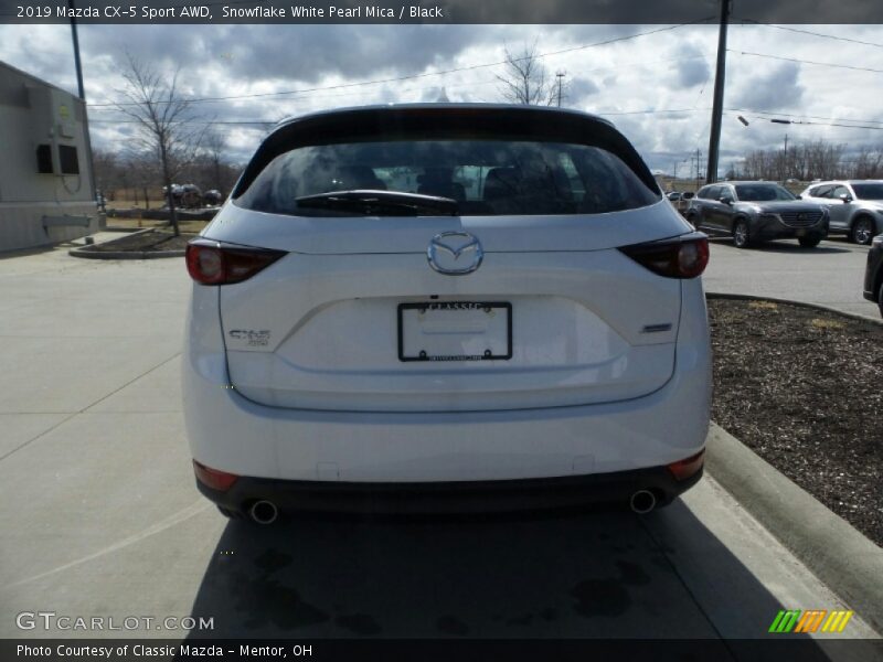 Snowflake White Pearl Mica / Black 2019 Mazda CX-5 Sport AWD