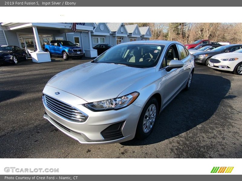 Ingot Silver / Ebony 2019 Ford Fusion S