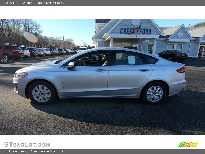 Ingot Silver / Ebony 2019 Ford Fusion S