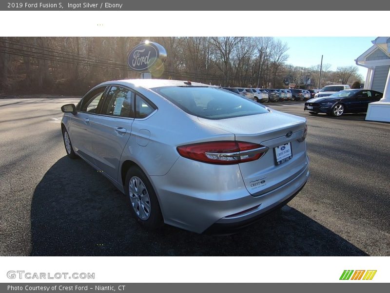 Ingot Silver / Ebony 2019 Ford Fusion S