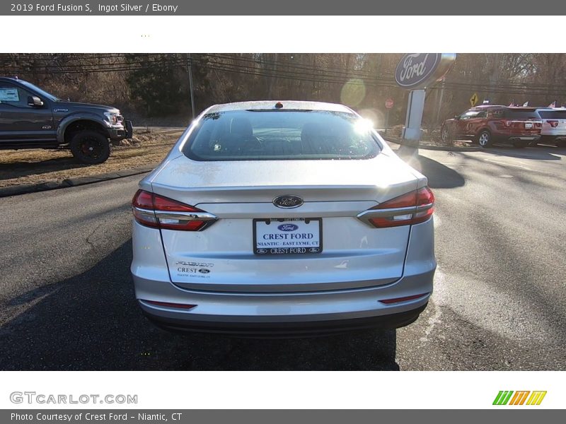 Ingot Silver / Ebony 2019 Ford Fusion S