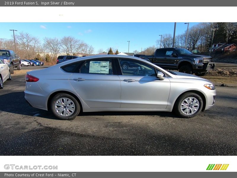 Ingot Silver / Ebony 2019 Ford Fusion S