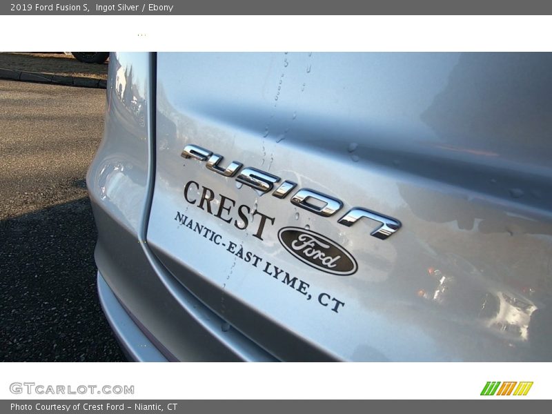 Ingot Silver / Ebony 2019 Ford Fusion S