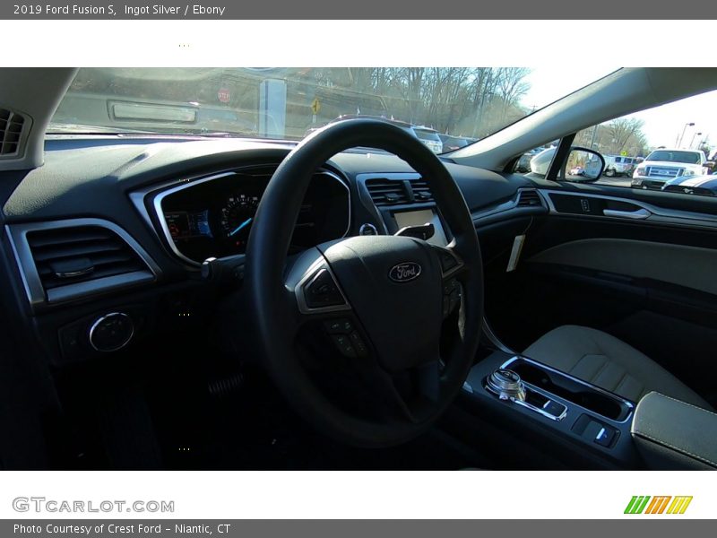 Ingot Silver / Ebony 2019 Ford Fusion S