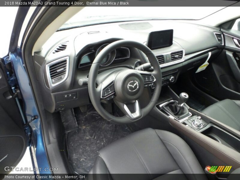 Eternal Blue Mica / Black 2018 Mazda MAZDA3 Grand Touring 4 Door