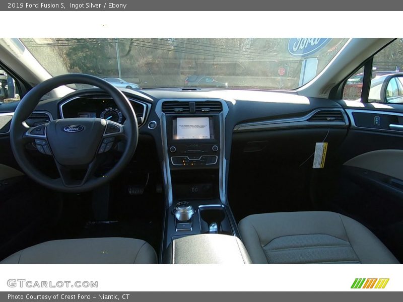 Ingot Silver / Ebony 2019 Ford Fusion S