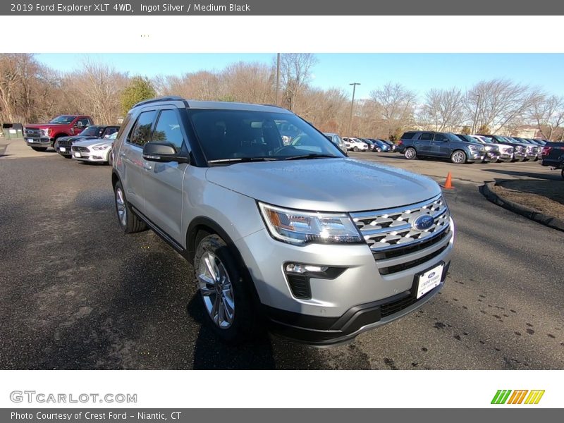 Ingot Silver / Medium Black 2019 Ford Explorer XLT 4WD