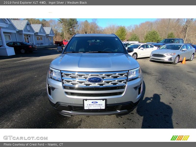 Ingot Silver / Medium Black 2019 Ford Explorer XLT 4WD