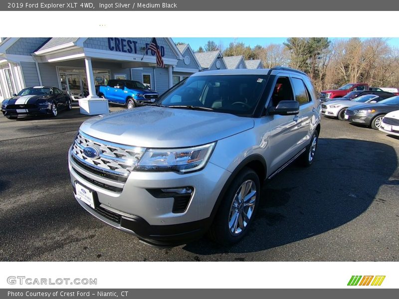 Ingot Silver / Medium Black 2019 Ford Explorer XLT 4WD