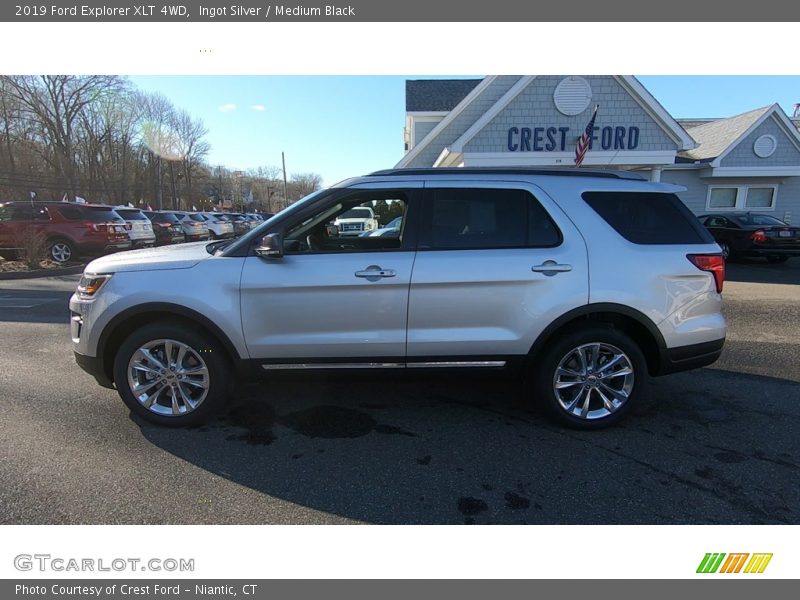 Ingot Silver / Medium Black 2019 Ford Explorer XLT 4WD