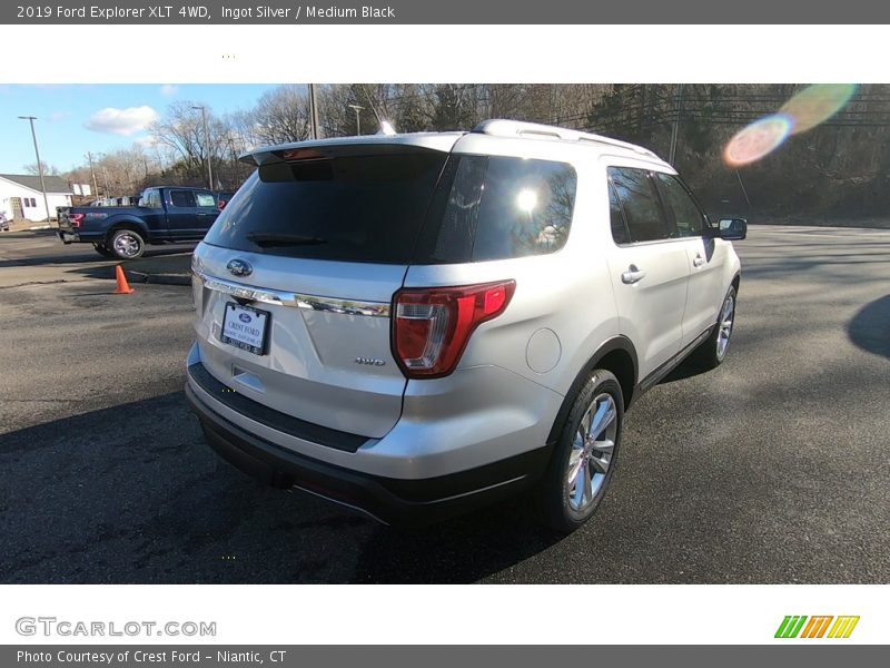 Ingot Silver / Medium Black 2019 Ford Explorer XLT 4WD