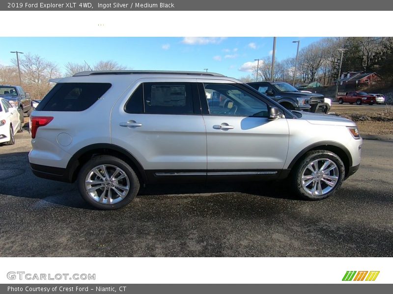 Ingot Silver / Medium Black 2019 Ford Explorer XLT 4WD