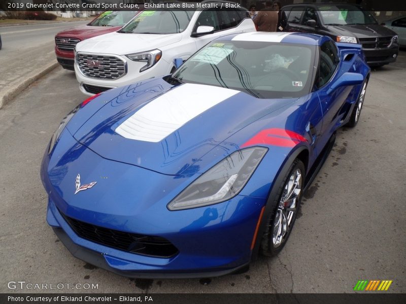 Elkhart Lake Blue Metallic / Black 2019 Chevrolet Corvette Grand Sport Coupe