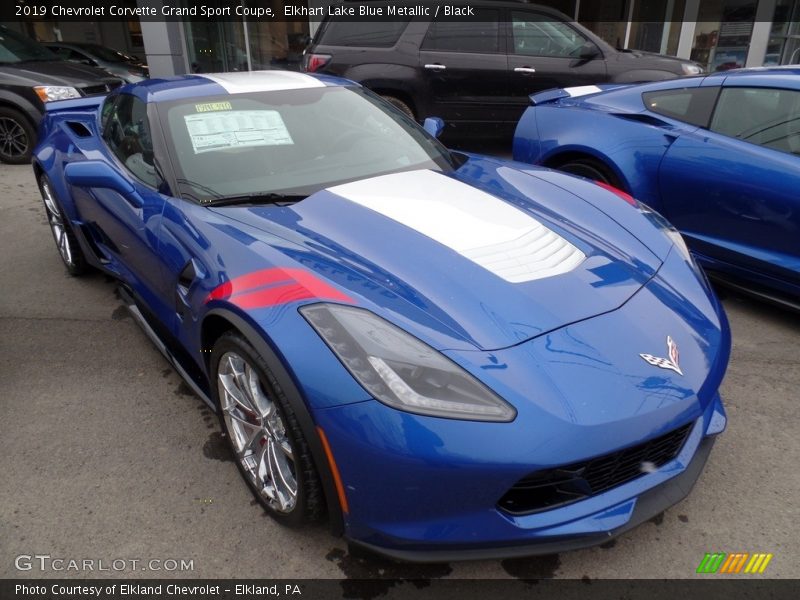 Elkhart Lake Blue Metallic / Black 2019 Chevrolet Corvette Grand Sport Coupe